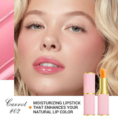 Cherry blossom lipstick Color Changing Lipstick PH Lipstick Lip Balm ,Rich in Vitamin E for All-Day Moisture,Temperature Change Long Lasting Moisturizer Waterproof labiales (cherry blossom)
